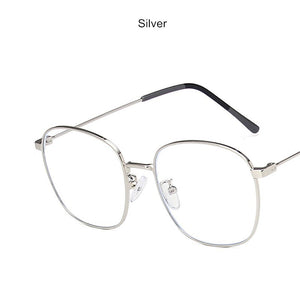 Anti-blue Light Men Computer Eyeglasses Square Metal Glasses Frame Classic Women Myopia Optics Eye Glasses 2023