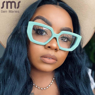 Anti-blue Light Optical Glasses Frames Women  Brand Glasses Woman  Classic Square Ladies Clear Eyewear Sunglases