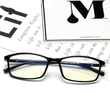 Load image into Gallery viewer, Anti-blue Light Square Glasses Computer Glasses Anti-radiation Anti-blue Light Computer Small Frame Glasses Flat Glasses Frame