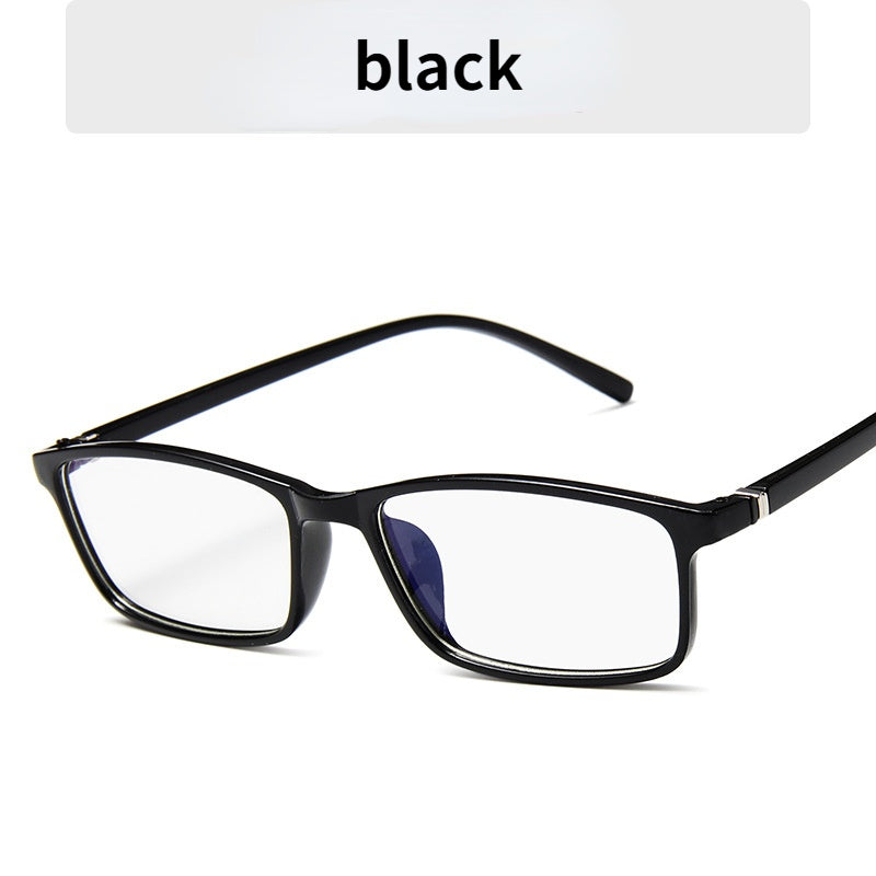 Anti-blue Light Square Glasses Computer Glasses Anti-radiation Anti-blue Light Computer Small Frame Glasses Flat Glasses Frame