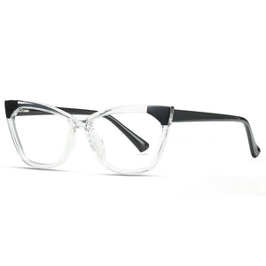 Anti-blue Optical Frames Women Glasses Clear Cat Eye Transparent Lens TR90 Myopia Frame Prescription Eyewear Computer Glasses