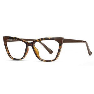 Anti-blue Optical Frames Women Glasses Clear Cat Eye Transparent Lens TR90 Myopia Frame Prescription Eyewear Computer Glasses