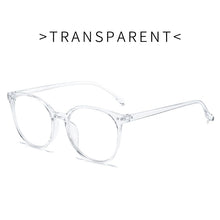 Load image into Gallery viewer, Anti-blue Protection Glasses Round Optical Prescription Computer Glasses Frame Women Anti Blue Transparent Decorative Glasses