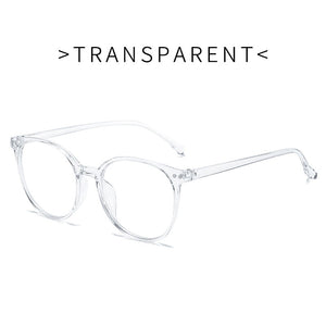 Anti-blue Protection Glasses Round Optical Prescription Computer Glasses Frame Women Anti Blue Transparent Decorative Glasses