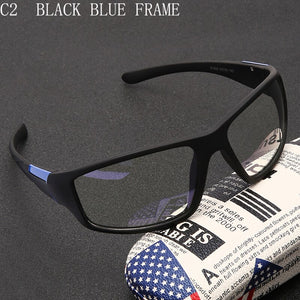 Anti-blue Protection Glasses Square Optical Prescription Myopia Computer Glasses Frame Women Men Anti Blue Sport Glasses Goggle