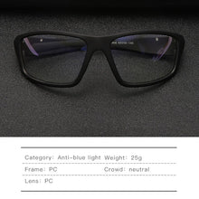 Load image into Gallery viewer, Anti-blue Protection Glasses Square Optical Prescription Myopia Computer Glasses Frame Women Men Anti Blue Sport Glasses Goggle