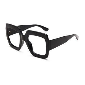 Anti-blue Square Optical Glasses Eyeglasses Women Oversized Glasses Frames Retro Clear Myopia Prescription Frame UV400