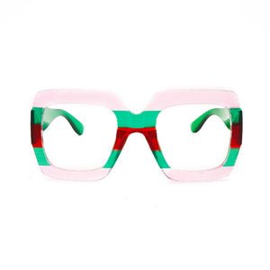 Anti-blue Square Optical Glasses Eyeglasses Women Oversized Glasses Frames Retro Clear Myopia Prescription Frame UV400