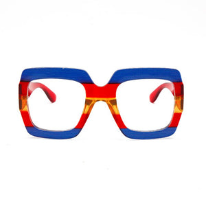 Anti-blue Square Optical Glasses Eyeglasses Women Oversized Glasses Frames Retro Clear Myopia Prescription Frame UV400