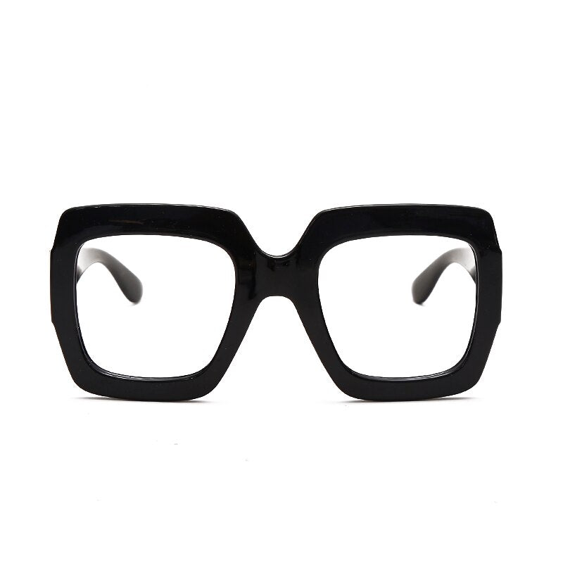 Anti-blue Square Optical Glasses Eyeglasses Women Oversized Glasses Frames Retro Clear Myopia Prescription Frame UV400