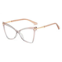 Carica l&#39;immagine nel visualizzatore di Gallery, Anti-blue Women Cat Eye Glasses Men Triangle Optical Frames Ladies Eyewear Prescription Spectacle Eyeglass Unisex TR90