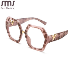 Load image into Gallery viewer, Anti-blue Women Glasses Frames Optical Clear Transparent Lens Myopia Metal Frame Prescription Eyewear Computer Glasses