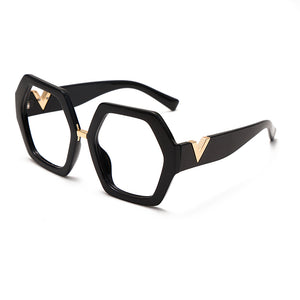 Anti-blue Women Glasses Frames Optical Clear Transparent Lens Myopia Metal Frame Prescription Eyewear Computer Glasses