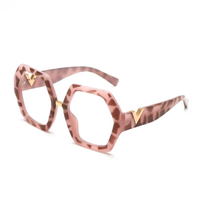 Anti-blue Women Glasses Frames Optical Clear Transparent Lens Myopia Metal Frame Prescription Eyewear Computer Glasses
