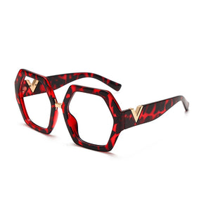 Anti-blue Women Glasses Frames Optical Clear Transparent Lens Myopia  Metal Frame Prescription Eyewear Computer Glasses