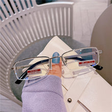 Load image into Gallery viewer, Anti-blue light metal elegant middle-aged high-end exquisite reading glasses aspherical high-definition resin old glasses