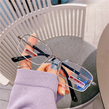 Load image into Gallery viewer, Anti-blue light metal elegant middle-aged high-end exquisite reading glasses aspherical high-definition resin old glasses