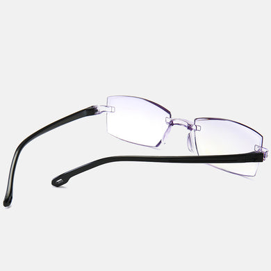 Anti-radiation Frameless Reading Glasses for The Elderly Smart Zoom Anti-blue Light Men's Reading Glasses Simple Glasses