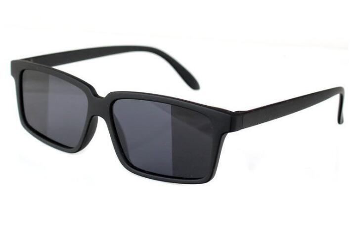 Anti-tracking Glasses Unisex Black Square Spy Rear View Sunglasses Selfprotection Safey Eyewear Mirror Side Ends View Behind You