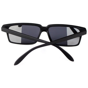 Anti-tracking Glasses Unisex Black Square Spy Rear View Sunglasses Selfprotection Safey Eyewear Mirror Side Ends View Behind You