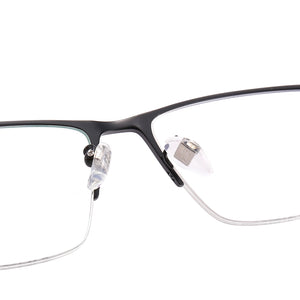 AooKoNi Business Half-rim Optical Glasses Frames Memory Myopia Pure Titanium Super Light Flexible Frame Prescription Glasses