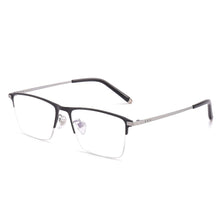 Load image into Gallery viewer, AooKoNi Business Half-rim Optical Glasses Frames Memory Myopia Pure Titanium Super Light Flexible Frame Prescription Glasses