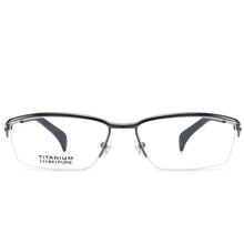 Load image into Gallery viewer, AooKoNi Men&#39;s Business Pure Alloy Titanium Myopia Optical Glasses Half-Frame Exquisite Optica Prescription Flexible Frame