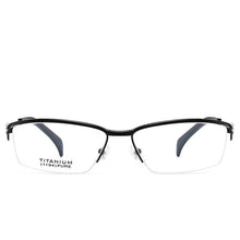 Load image into Gallery viewer, AooKoNi Men&#39;s Business Pure Alloy Titanium Myopia Optical Glasses Half-Frame Exquisite Optica Prescription Flexible Frame
