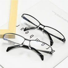 Load image into Gallery viewer, AooKoNi Men&#39;s Business Pure Alloy Titanium Myopia Optical Glasses Half-Frame Exquisite Optica Prescription Flexible Frame