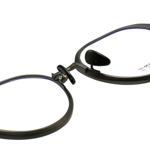 AooKoNi Titanium Glasses Frame Women Round Prescription Blue Light Block Eyeglasses Men Antiskid Optical Eyewear Elastic Temples