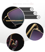 Load image into Gallery viewer, AookoNi Pure 100% Titanium Glasses Half-frame Business Men&#39;s Myopia Optical Frames  Retro Glasses prescription AK7807