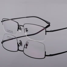 Load image into Gallery viewer, AookoNi Pure 100% Titanium Glasses Half-frame Business Men&#39;s Myopia Optical Frames  Retro Glasses prescription AK7807