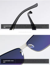 Load image into Gallery viewer, Aoron Men's Polarized Sunglasses Driving Fishing Male Vintage Metal Sun Glass Man Anti-glare UV400 Square Glasses