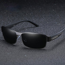 Load image into Gallery viewer, Aoron Men's Polarized Sunglasses Driving Fishing Male Vintage Metal Sun Glass Man Anti-glare UV400 Square Glasses