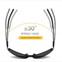 Carica l&#39;immagine nel visualizzatore di Gallery, Aoron Mens Polarized Sunglasses Driving Rectangle Sun Glasses Aluminum Frame Suglasses Men UV400 Anti-Reflective