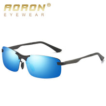 Carica l&#39;immagine nel visualizzatore di Gallery, Aoron Semi-Rimless Mens Polarized Sunglasses Driver Sunglasses Men, Aluminum Magnesium Frame Sun Glasses UV Protection