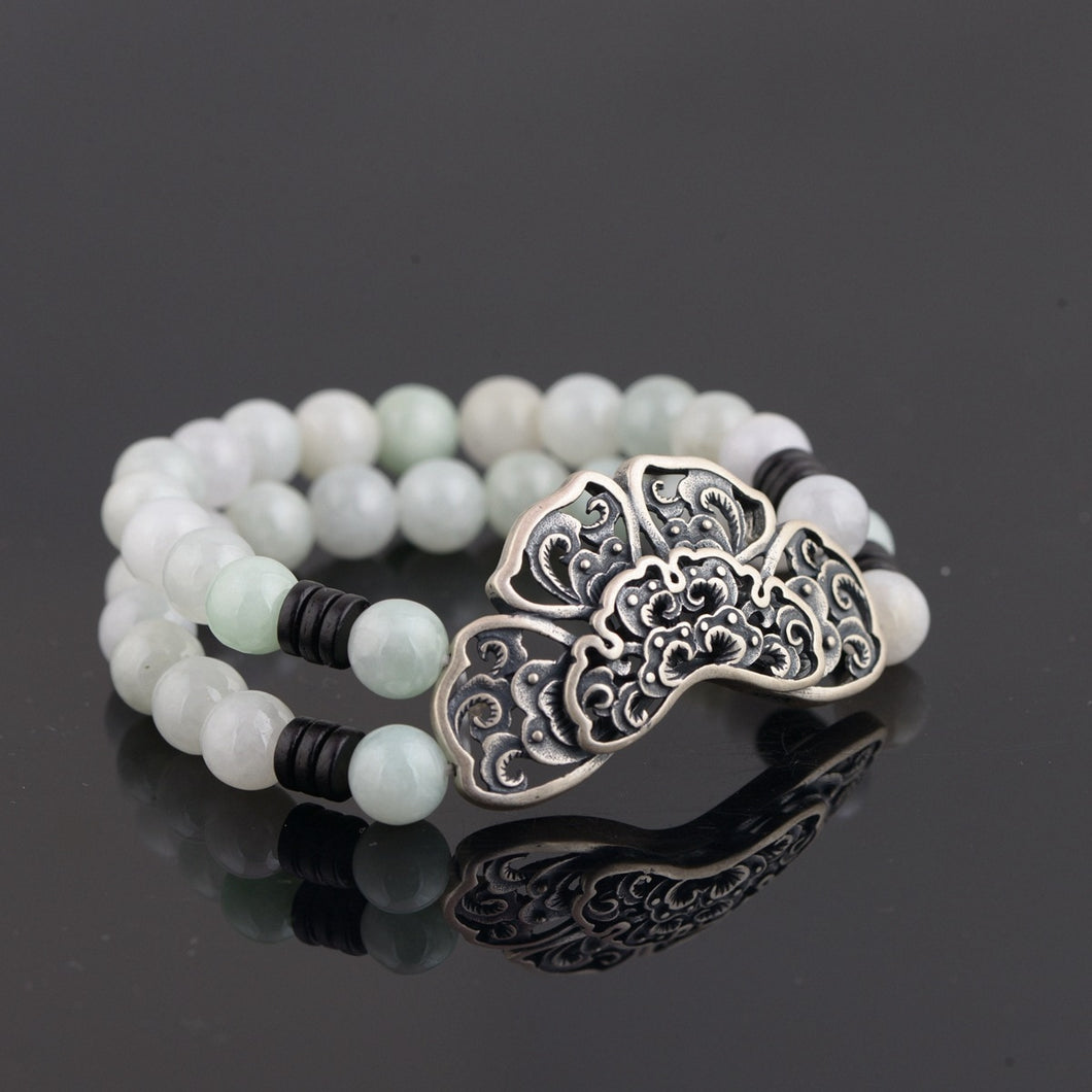 Bracciale per gioielli Vrouwen Kehribar Il braccialetto Thai all'ingrosso S925 puro stile retrò scava fuori versioni femminili 