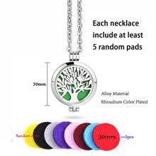 Load image into Gallery viewer, Aroma Open Antique Vintage Photo Locket Pendant Perfume Essential Oil Aromather Diffuser Necklace Locket Necklace With Pad