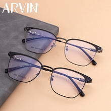 Load image into Gallery viewer, Arvin Men&#39;s TR90 Alloy Frames Retro Square  Brand Designer Eyeglass Business Myopia Optical Glasses Frame