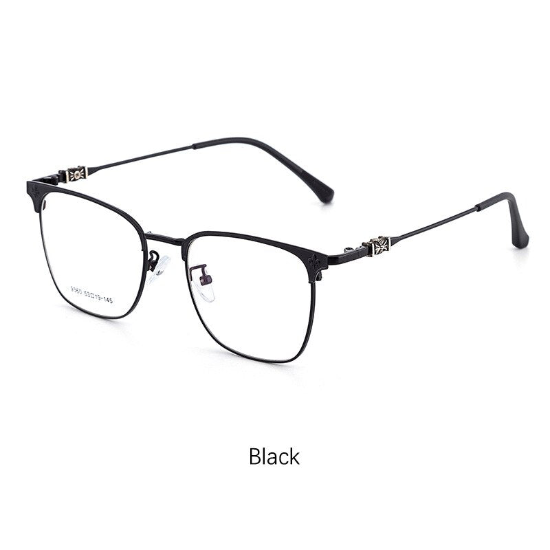 Arvin Men's TR90 Alloy Frames Retro Square  Brand Designer Eyeglass Business Myopia Optical Glasses Frame
