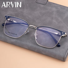 Load image into Gallery viewer, Arvin Men&#39;s TR90 Alloy Frames Retro Square  Brand Designer Eyeglass Business Myopia Optical Glasses Frame
