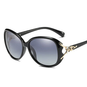 Asher Qiu HD Sunglasses Polarized Retro Big frame  Eyewear Lady Brand Designer Sun glasses Oculos de sol