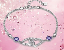 Load image into Gallery viewer, Real Natural Amethyst 925 Sterling Silver Chain &amp; Link Bracelets For Women Sterling Silver Fine Jewelry BSW313-F