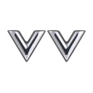 Simple Alphabet V Necklace Stainless Steel Gold Color Charm Choker Necklaces 2018 Collier Femme Bijoux