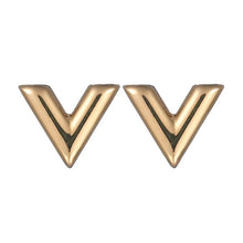 Load image into Gallery viewer, Simple Alphabet V Necklace Stainless Steel Gold Color Charm Choker Necklaces 2018 Collier Femme Bijoux