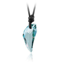 Carica l&#39;immagine nel visualizzatore di Gallery, Austrian Crystal The teeth of the Wolf pendant chains long Leather men jewelry necklace 10 colours