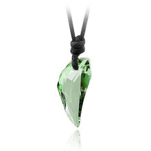Carica l&#39;immagine nel visualizzatore di Gallery, Austrian Crystal The teeth of the Wolf pendant chains long Leather men jewelry necklace 10 colours