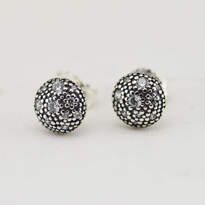 Authentic 925 Sterling Silver Earrings Cosmic Stars with Clear CZ Stud Earring For Women Wedding Gift Fine Europe Jewelry