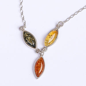 Authentic Baltic Sea natural beeswax vase amber pendant 925 sterling silver necklace female short clavicle chain genuine new