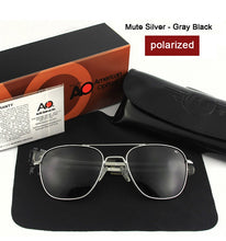 Load image into Gallery viewer, Aviation AO Polarized Sunglasses Men Brand Designer Vintage American Army Military Pilot Sun Glasses Woman Driver's lampshade
